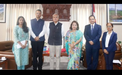 नवनियुक्त परराष्ट्र मन्त्री आरजु र भारतीय राजदूत श्रीवास्तवबिच भेटवार्ता
